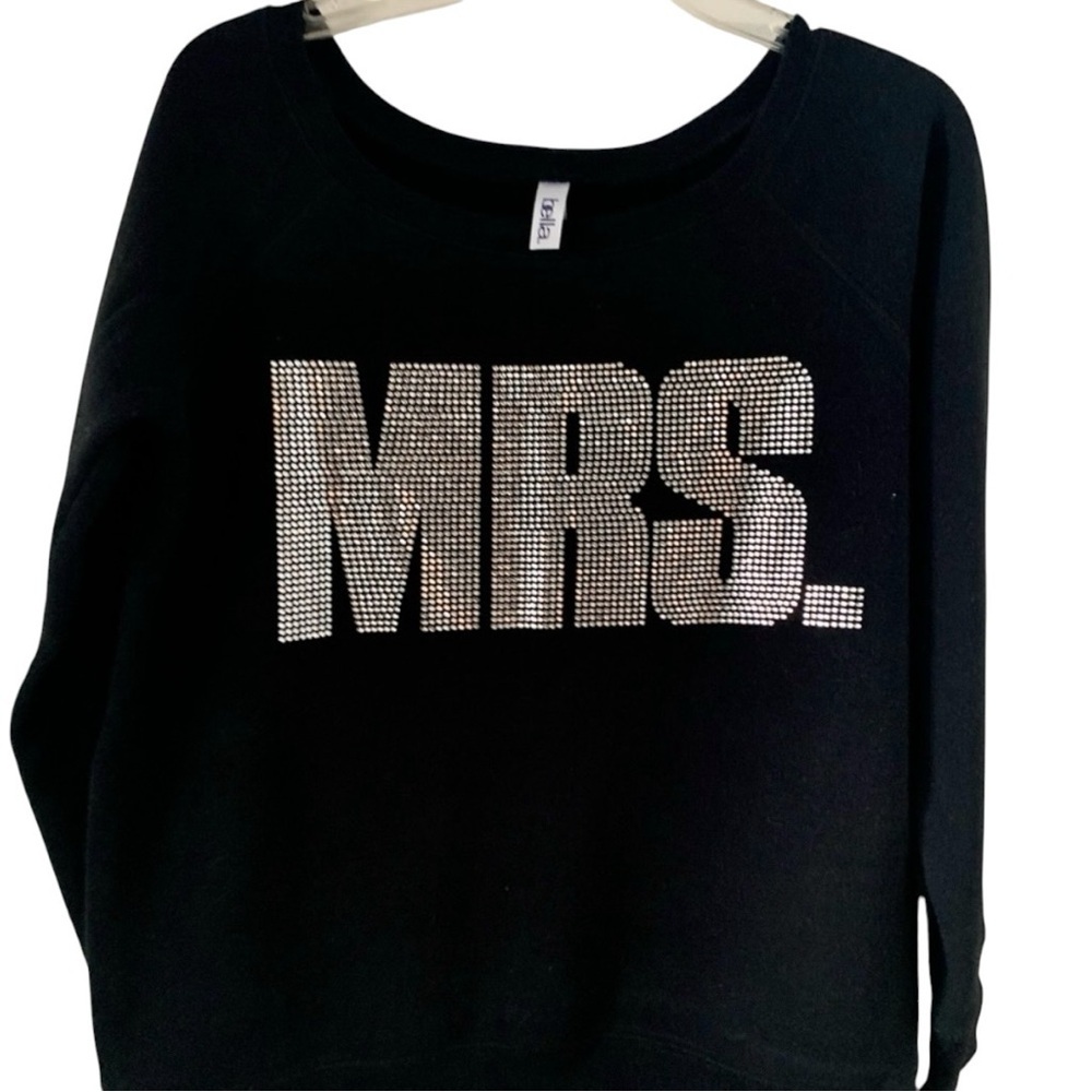 Bella Women’s Sweatshirt Long Sleeve Black Size XL